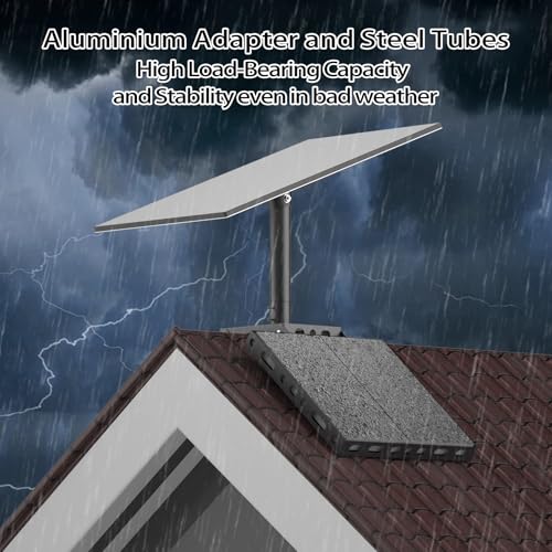 Gen 3 Roof Ridge Mount for Starlink, No-Drill Ridgeline Mounting Kit with 360° Rotatable Aluminum Pipe Adapter, Compatible with Starlink Standard 4/4X/V3 Dish by SUBFIX - Used condition - Image 2