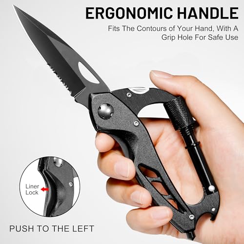 VALHALLA 2 Pack 6-in-1 Multitool Carabiner Pocket Knife by VALHALLA - Used condition - Image 5