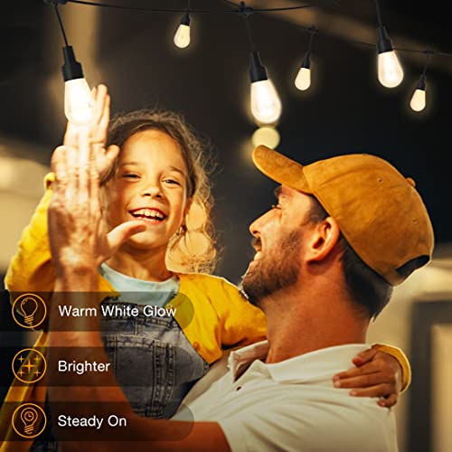 Merrimax M Patio Umbrella Lights, Outdoor Waterproof Bright 300 Lumens Canopy Hanging String Lights With Led S14 Bulbs Path Lights For Gazebo Porch Backyard Cafe Lighting & Decor #TOP3