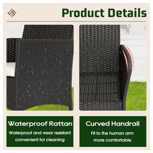 4-Piece Modern Patio Furniture Set