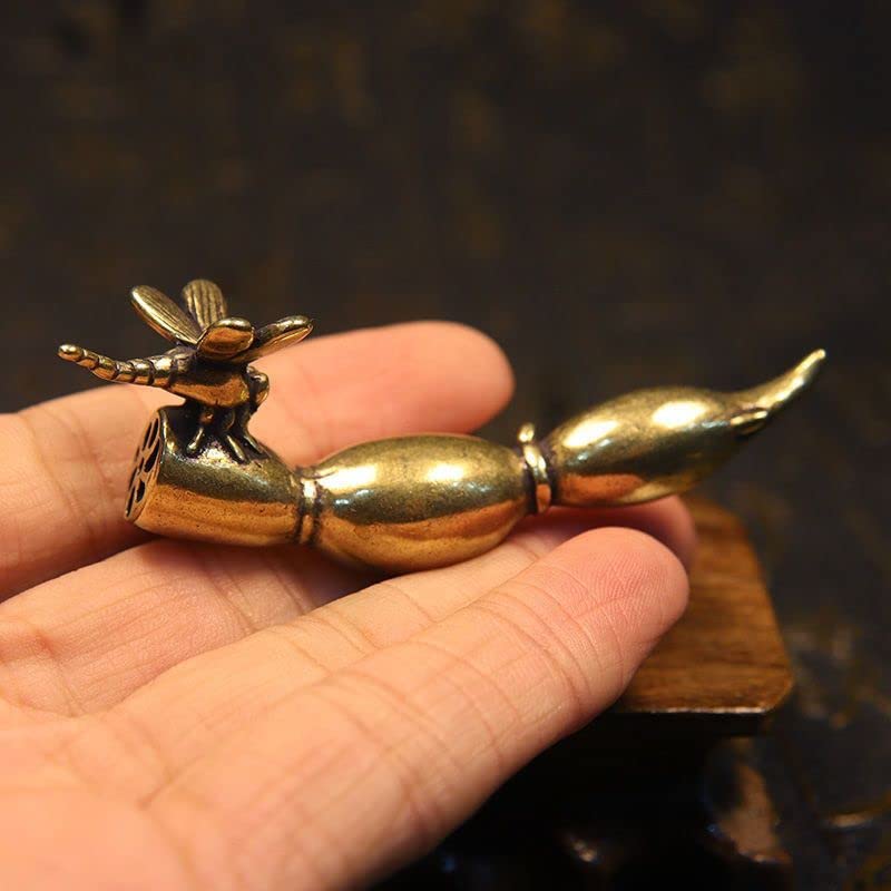 蓮根とトンボ　銅製　置物　茶道　文鎮 Amazon | 筆置き銅製 文鎮 置物 アクセサリ 書道用具 筆架 書道