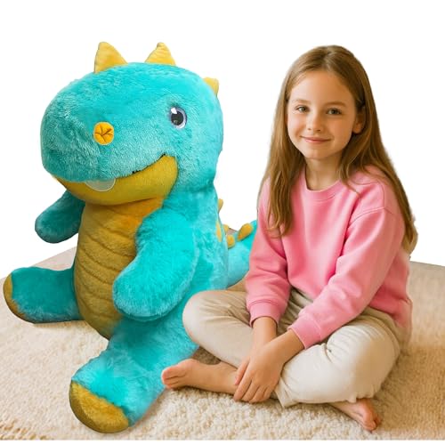 Giant Blue Dinosaur Stuffed Animal (23)