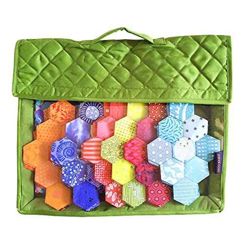 Yazzii Crafts Project Folder - Arts & Crafts Storage Bag Organizer - Portable & Multifunctional Crafts Storage Organizer For Sewing, Embroidering, Crocheting, Knitting & More Green #TOP15
