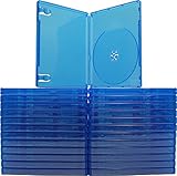 (25) Blue Game Cases - Compatible With Playstation 4 - 1 Disc Capacity - 14mm - #VGBR14PS4BL