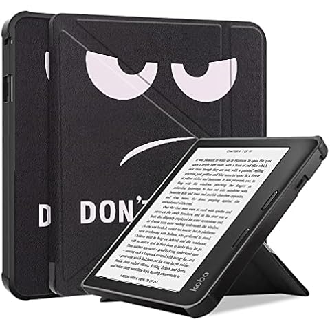 DWaybox Case for Kobo Sage 8 inch E-Reader Released 2021, Soft TPU Matte Back Cover, Slim Protective Smart Folio Shell Cover with Magnetic Closure and Stand Function -Eye Cover