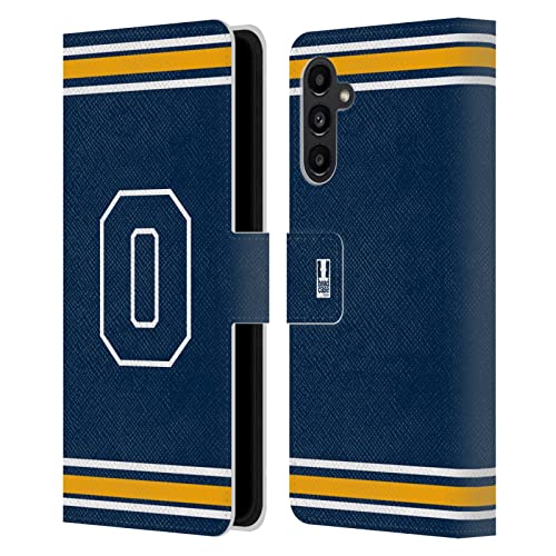 Étui portefeuille Galaxy A13 5G Head Case Designs cuir Blanc O Faculté