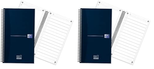 Oxford 400163485 To Do Planificateur de carnet de notes 115 feuilles Bleu 90gr (Lot de 2)