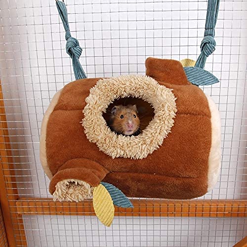 Nid Oiseau Cage Perruche Nid Canaris Chinchilla hamac Oiseau Sucre Planeur lit Suspendu Cage nid Petit Animal de Compagnie Chaud Mignon Coton souche Forme Hamster Sac de Couchage 811