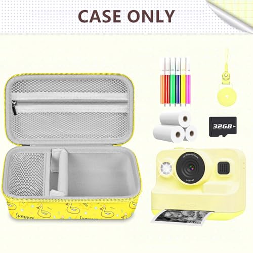 Image of Leayjeen Kids Camera Case Compatible with Kids Instant Print Camera, Kids Instant Camera for 1080P Printed Photos,Best Christmas Gifts and Birthday Gifts for Kids-Little Yellow Duck（Case Only）