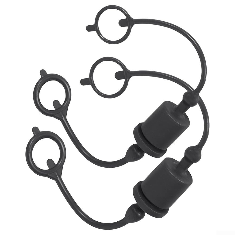 2 Set 1/2 Skid Steer Attachments, Hydraulic Coupler Hydraulic Quick Disconnect Fitting Dust Cap, ISO-A 7241 & ISO 5675 Hydraulic Quick Disconnects Port Fittings(Black)