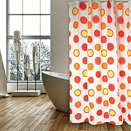 Msv Rideau De Douche Petit Point En Polyvinylchlorid 0x180cm Noir Transparent Multicolore 30 X X 15 Cm Rideaux Cuisine Maison