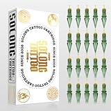 Tattoo Elite #10 Bugpin 7-Needle Round Liner Extra Long Taper Cartridges - 20-Pack, Compatible with All Tattoo Pens, Ideal for Fine and Precise Line Work(EN01S-20-1007RL-X)