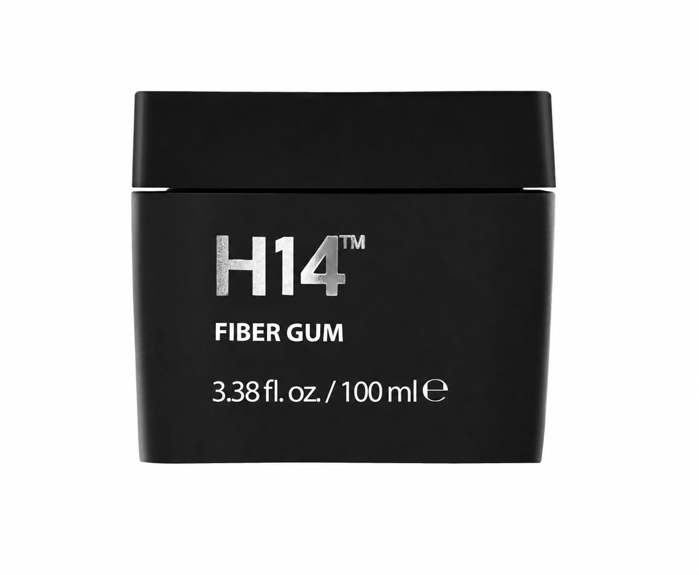 H14 Fiber Gum for Men 3.38 oz / 100 ml – Medium Hold Styling Cream with Beeswax & Corn Starch – Lightweight Hair Fiber for Volume, Texture & Satin Finish – Made in Europe