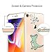 Unov Case Compatible with iPhone 8 iPhone 7 Clear with Design Embossed Pattern TPU Soft Bumper Shock Absorption Slim Protective Back Cover 4.7 Inch (Dinosaur)