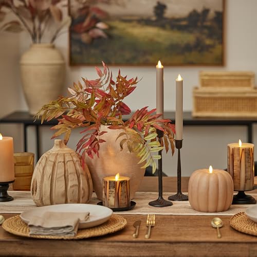 Luminara 998415 Flameless Candle Led Pillar Irish Cream Chalky Linen Finish thumb #7