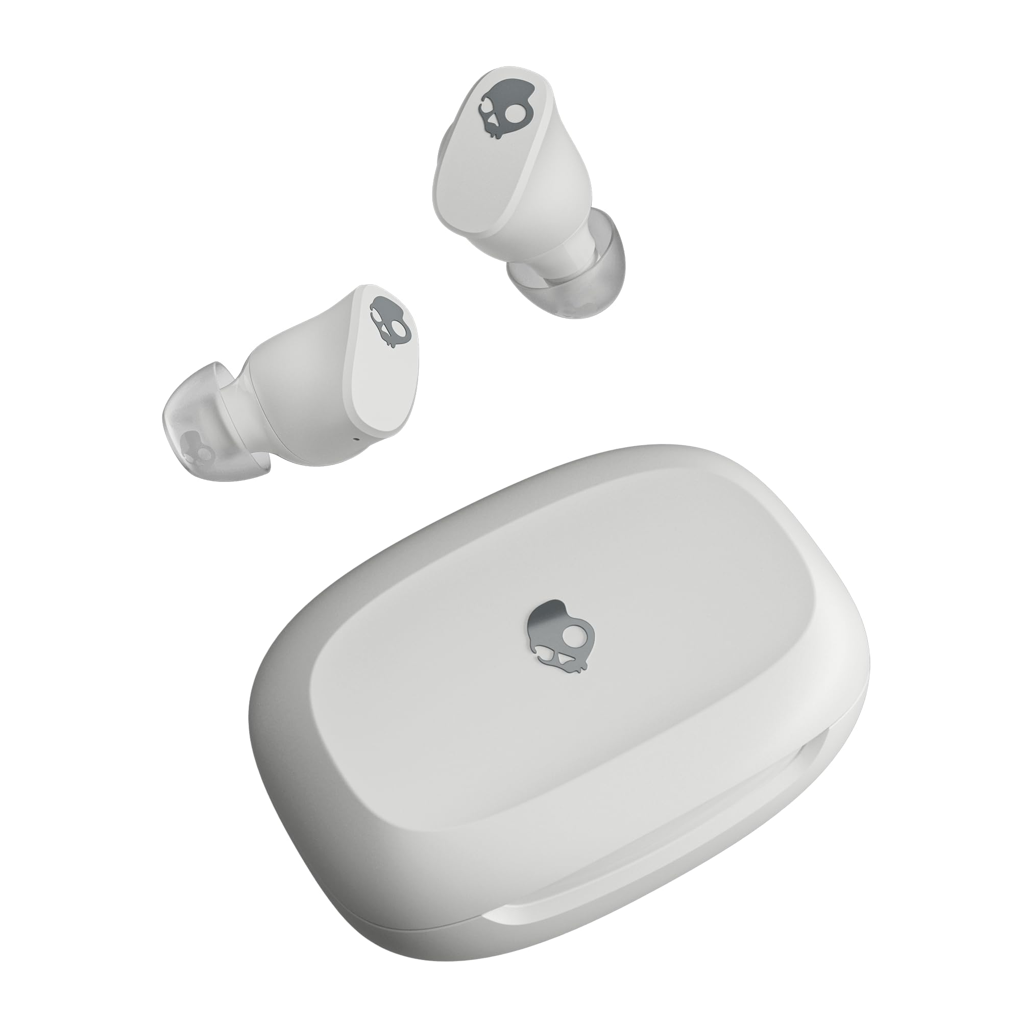 Skullcandy Smokin’ Buds 360 Wireless Earbuds, Bluetooth Headphones, Noise Isolating Fit, Up to 20 Hours Battery, IPX4 Sweat and Water Resistant, Microphone for iPhone Android - Bone