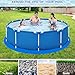 RGJ 18 Ft Pool Liner Pad for Round Above Ground Pools, Thickened Pool Mat Tarp for Under Pool, Dual-Color Pool Ground Pad Cloth Floor Mat for Pool Bottom, Puncture Protection & Extend Liner Life