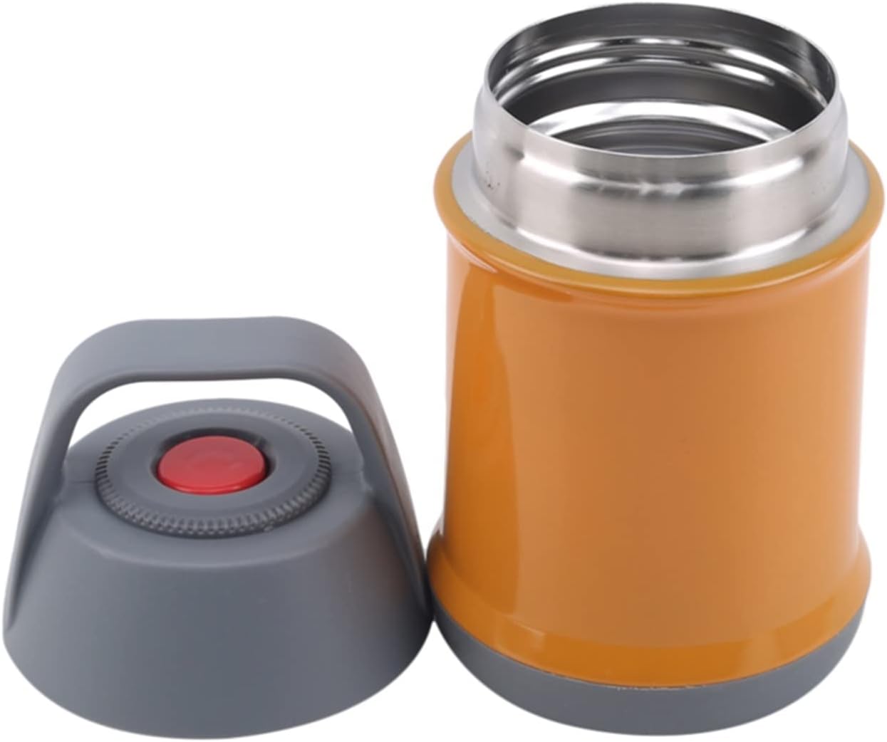 SOHINI Thermal Carafe Food Thermos Braised Beaker Mini Bucket Vacuum Insulated Thermos Pot Soup Lunch Bucket Porridge Mug (Size : 460ML, Color : Orange)