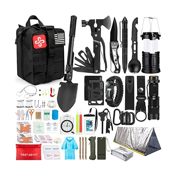 Survival-Kit-250Pcs-Survival-Gear-First-Aid-Kit-with-Molle-System-Compatible-Bag-and-Emergency-Tent-Emergency-Kit-for-Earthquake-Outdoor-Adventure-Hiking-Hunting-Gifts-for-Men-Women Survival Kit, 250Pcs Survival Gear First Aid Kit with Molle System Compatible Bag and Emergency Tent, Emergency Kit for Earthquake, Outdoor Adventure, Hiking, Hunting, Gifts for Men Women