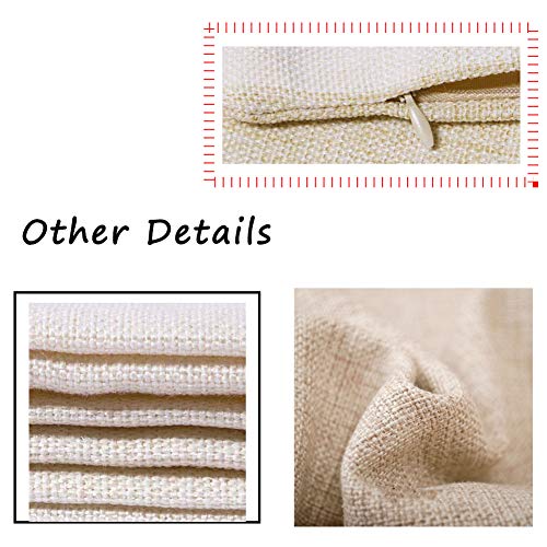 Hopyeer 4Pcs Vintage Nautical Blue Ocean Throw Pillow Covers Retro Marine Life Conch Shell Scallop Seabird Inspirational Quote Coastal Cotton Linen Pillowcase Home Cushion Cover 18"x18" (VN-Ocean) - Image 3