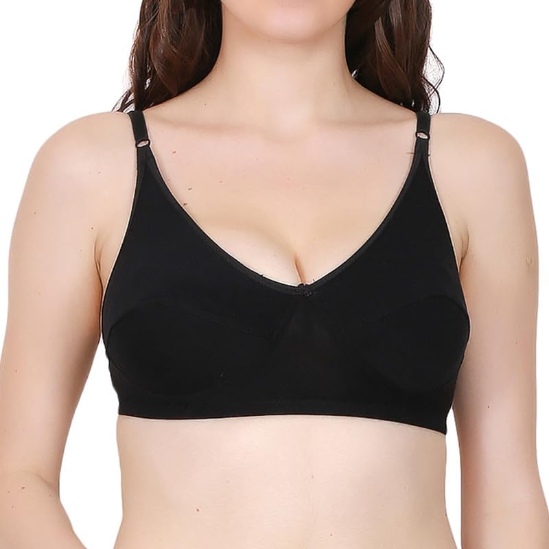 Image of Women's Spandex Cotton Padded Lingerie Bra Panty Set Full Coverage S to 3XL