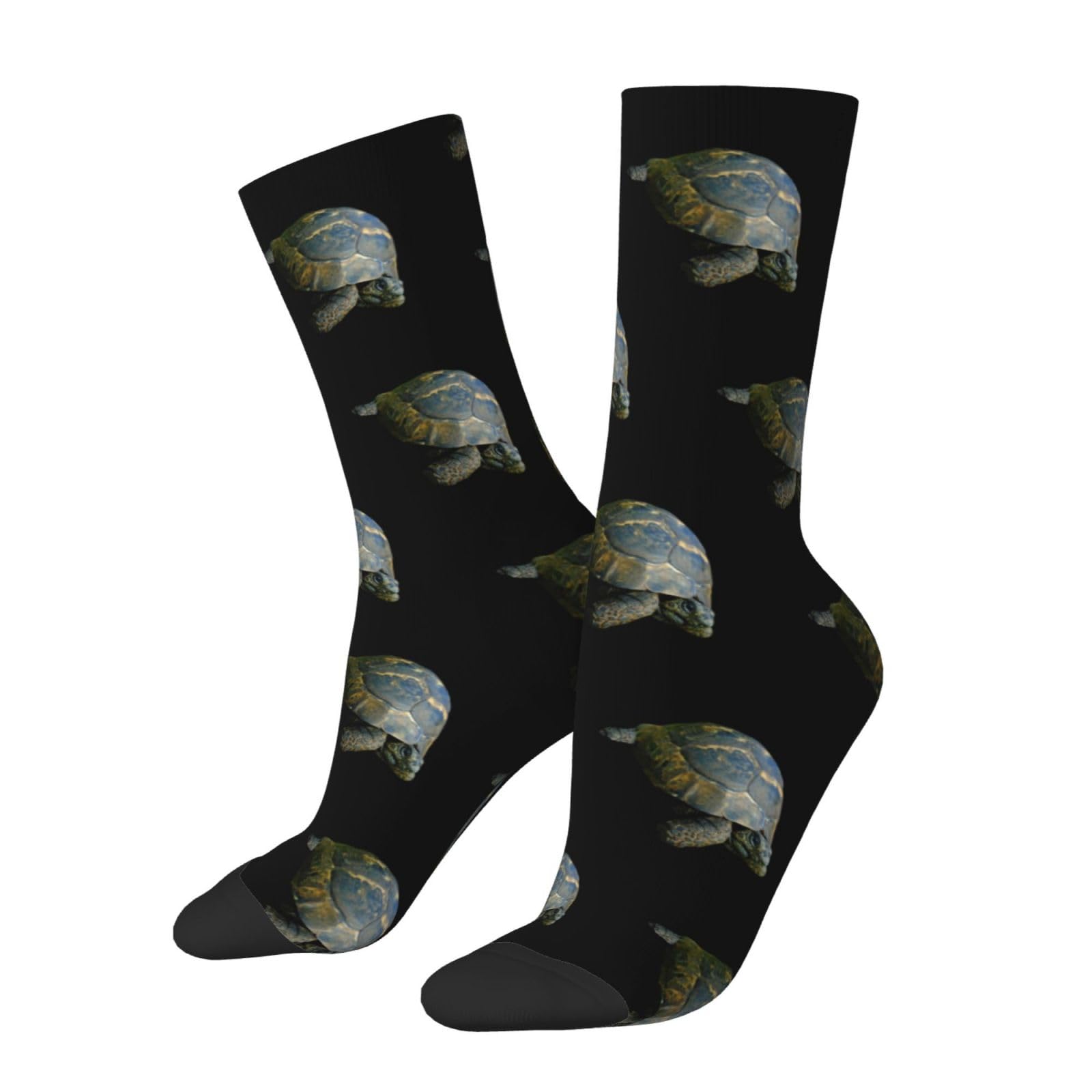 KWQDOZF Tortoise Socks Funny Novelty Crew Socks Gift for Men Women Teen