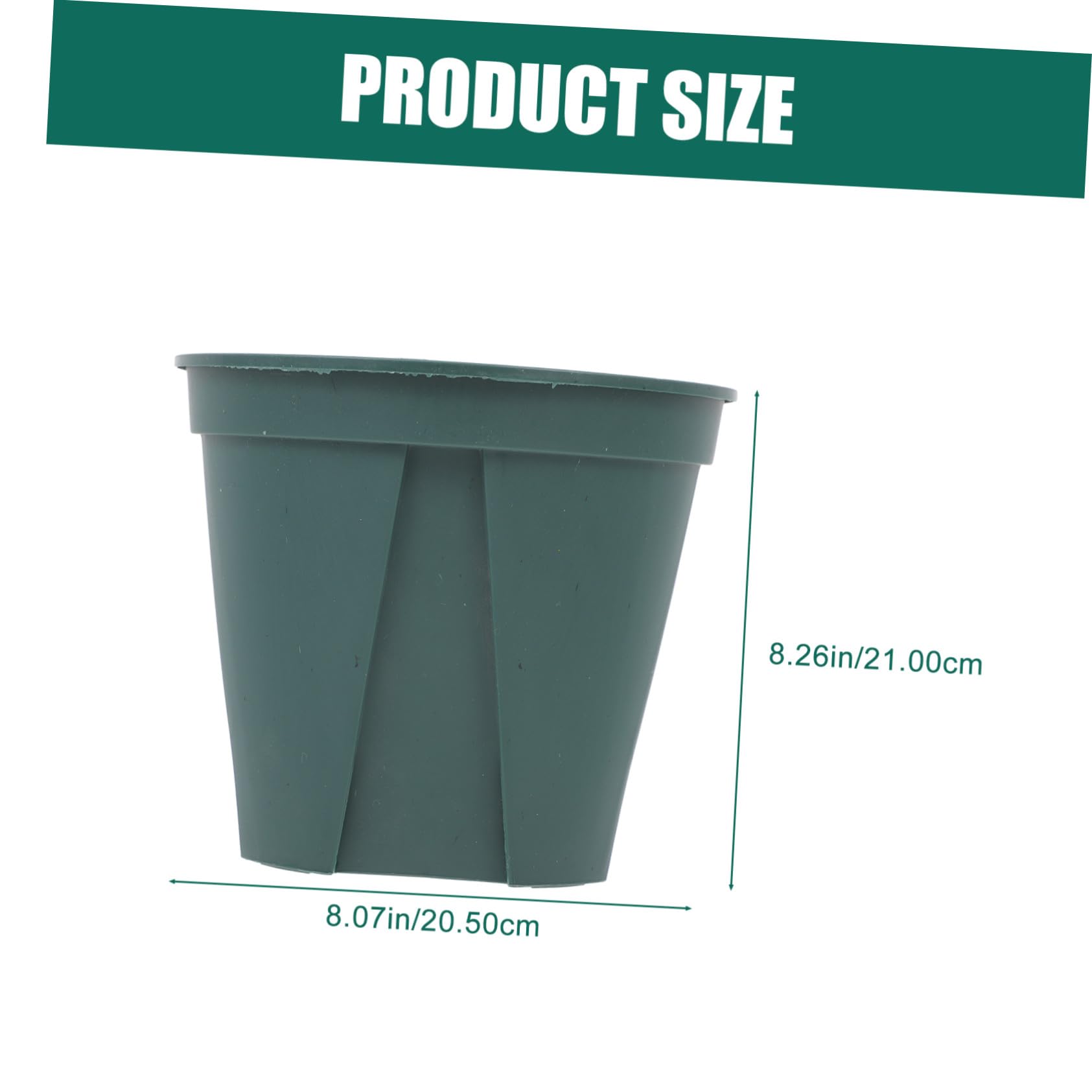 5 Pièces Pots de Fleurs Contrôle des Racines avec Ventilation Rond pour Plantes Intérieur et Extérieur Contenants Respirants pour Jardinières Vert Modèle