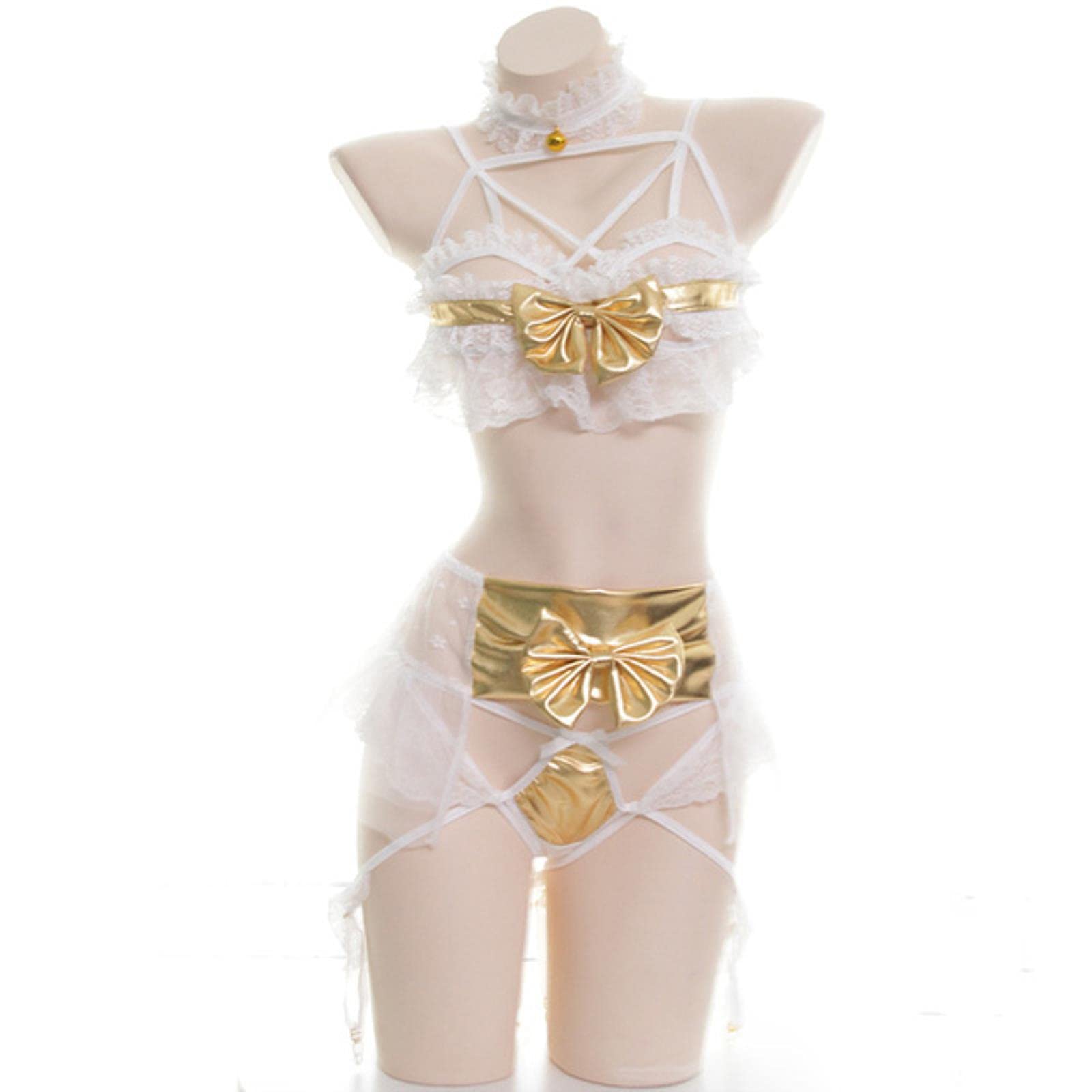 Yujun Anime Devil Cosplay Sexy Lingerie Set Embroidery Vest Uniform  Temptation Erotic Costume Cos Women Porn Cute Cat : Amazon.de: Health &  Personal Care