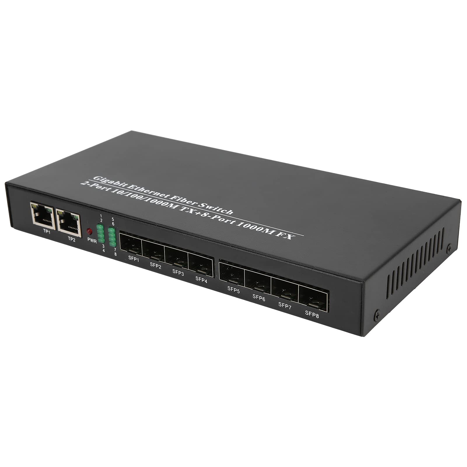 Ricetrasmettitore in fibra Gigabit, materiali in ferro Buona compatibilità Switch in fibra Ethernet Accessorio di rete per l'industria per Internet