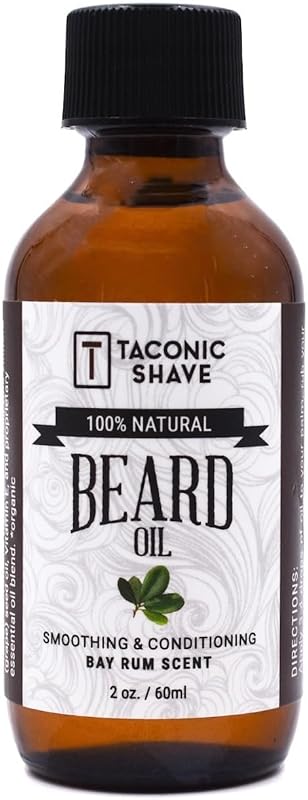 Óleo condicionador para barba Taconic Shave Bay Rum, 60 mL