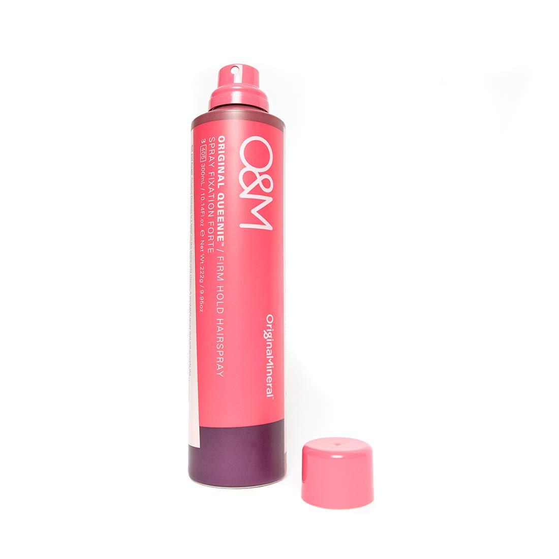 O&M Original Queenie Firm Hold Hairspray (300ml) – Haarspray starker & flexibler Halt – Ohne Parabene & Silikone – Kein Verkleben oder Rückstände – PETA-zertifiziert, vegan, Made in Australia