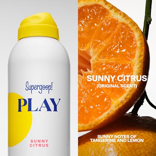 Image of Supergoop! PLAY SPF 30 Antioxidant Body Mist w /Vitamin C -Broad Spectrum Sunscreen Spray - Great for Active Days