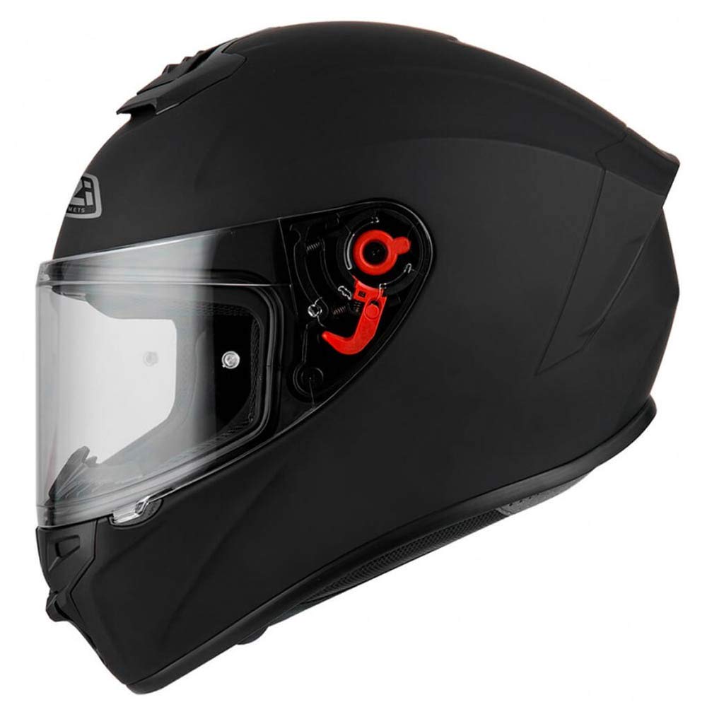NZI Trendy 2 ECE 22.06 - Casco Moto Integral Negro Mate - Unisex Hombre y Mujer