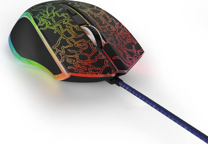 Urage 186051 Reaper 220 Illuminated Gaming Mouse, Black