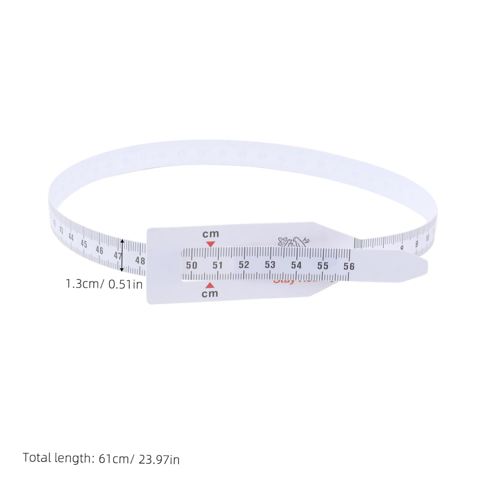 Mètre Ruban pour Bébé en Plastique, Lot de 6, Blanc Portable