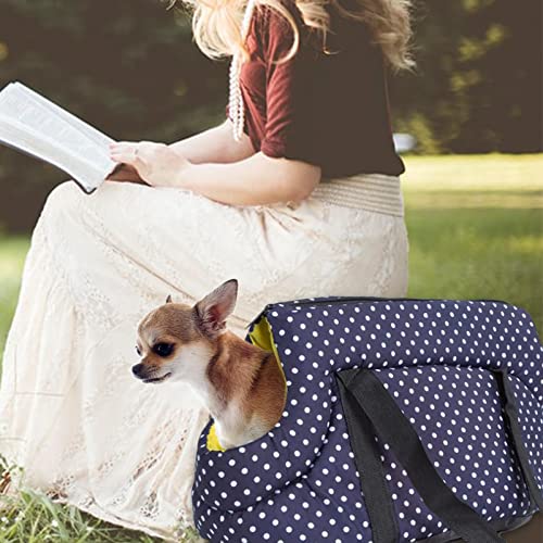 Bolsa de transporte para perros de lado suave y acogedor tamaño Big en navy 7
