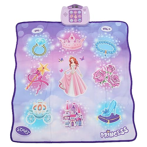 SIXRUN Juego de Pedales con Alfombra de Baile LED para Niños, Desarrolla la Coordinación Mano-pie, para Niños Activos, Material PEVA de Primera Calidad