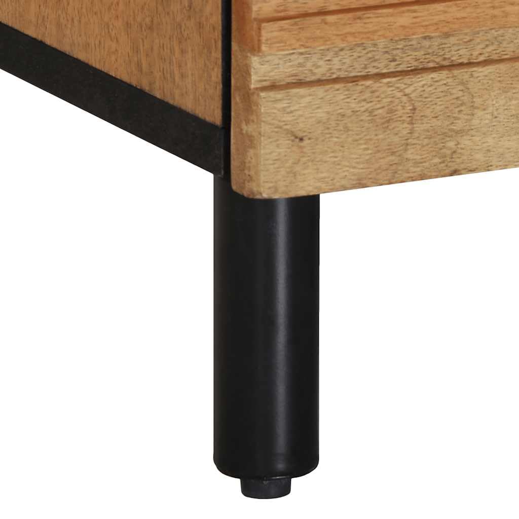 Mobiletto portaoggetti Comodino per camera da lettoComodino Marrone 50x33x60 cm in Legno Massello di MangoAdatto alle camere da letto
