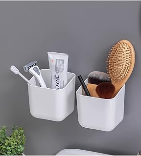 12 Camper Bathroom Ideas with Clever Space Solutions 52 Wall Mounted Toothbrush Holder Adhesive Wall Holder for Tooth Brush,Elec...