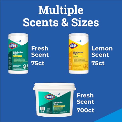 Image of CloroxPro Clorox Disinfecting Wipes, Lemon Fresh, 75 Count (Package May Vary)