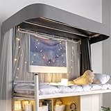 Design multifonction : parfait pour les lits simples, les lits mezzanines ou les lits superposés, cet élégant auvent de lit améliore l'ambiance de n'importe quelle chambre, ce qui en fait un excellent choix pour les étudiants et pour un usage domestique.