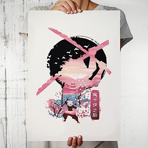 Image of MCSID RAZZ - Demon Slayer - Beast Breather - Inosuke Design A4 Size Poster (With Frame) - Best Gift For Demon Slayer Fans /Best Artifacts To Your Home & Decor /For Anime Fandom