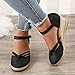 Hbeylia Closed Toe Sandals for Women, Women's Espadrilles Low Wedge Heel Sandals Ankle Strap Espadrille Comfortable Platform Wedge Sandals Dressy Casual Summer Closed Toe Shoes for Women