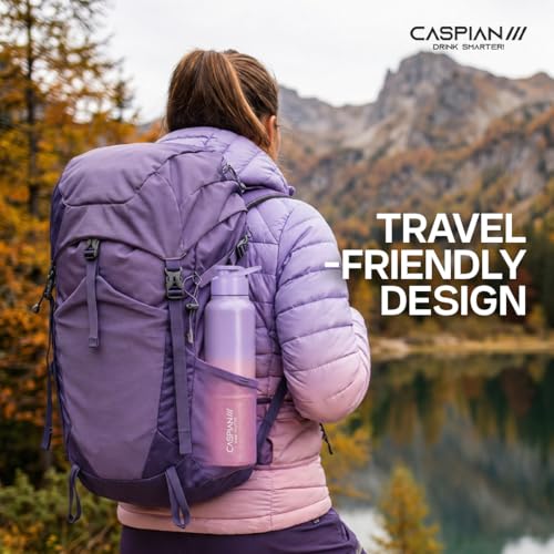Image of CASPIAN / / / Hike Stainless Steel Sipper Water Bottle (B.Gum, B.Hor & El. Grad1 Litre, Set of 3)| Leak Proof Thunder for Fridge Home Office Travel School Kids Boys Girls Adults Sports Gym Yoga