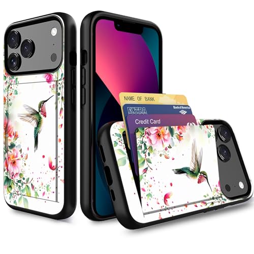 Étui iPhone 17 Pro antichoc colibri fleur rose pour protéger votre smartphone en voyage