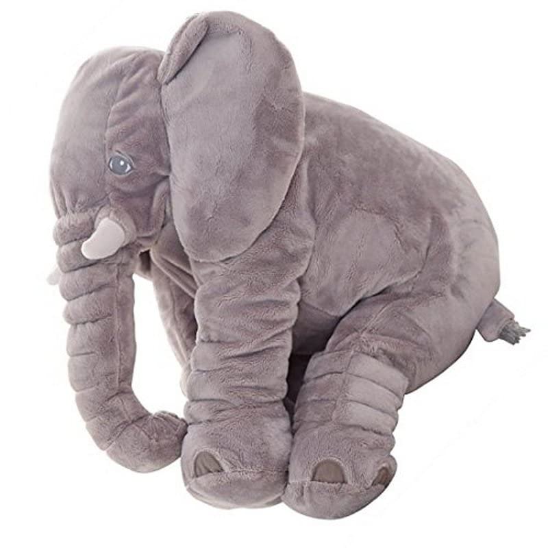 THE MODERN TREND--Elephant Soft Toys for Kids-Girls-Birthday Gift-Home Room-car Decoration-Mammoth Elephant Baby Pillow for babyshower Party Color Gray (model-EPG-05)