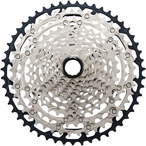 SHIMANOSLX CS-M7100 Cassette - 12-Speed, Silver/Black, Micro Spline