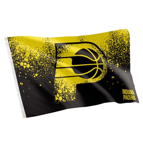 Desert Cactus Indiana Pacers Flag NBA 100% Polyester Indoor Outdoor 3x5 feet National Basketball Association Team Flags (Flag City Edition 2023 A)