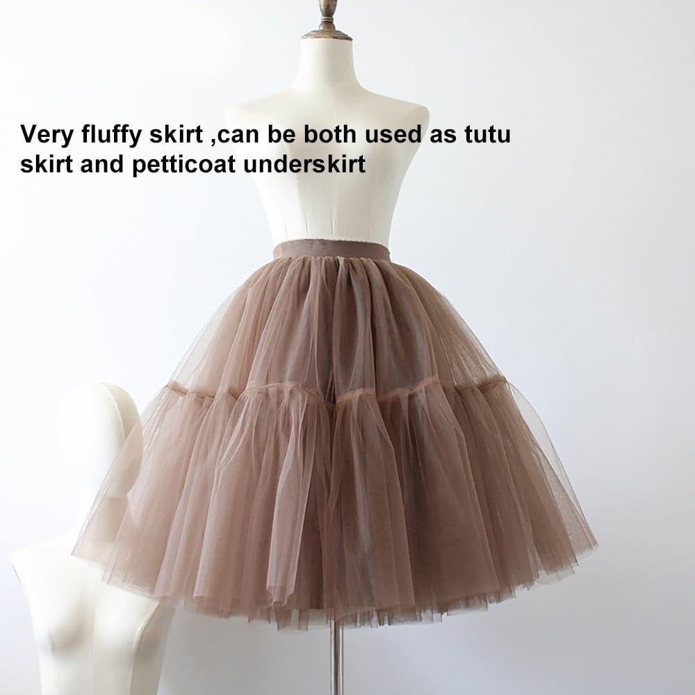 Short Tutu Tulle Skirt Elastic Waist for Festival Party Evening - Image 5