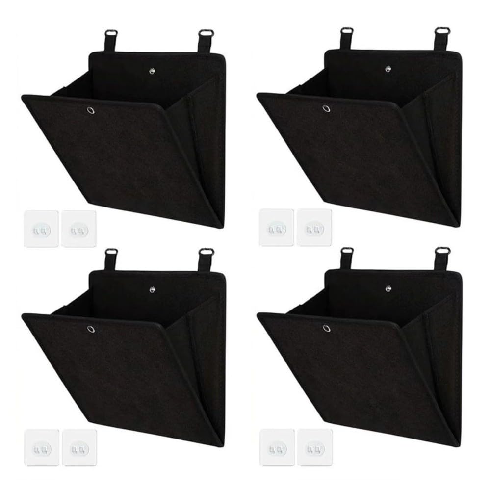 Organizador de zapatos para puerta que ahorra espacio, tela resistente al desgarro, 24 bolsillos, para zapatos, accesorios y herramientas, solución de almacenamiento colgante negra